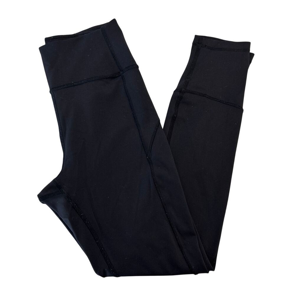 Lululemon Run: Inspire Crop (Rare No-Reflective Version) Black, Size 6, 25.5”